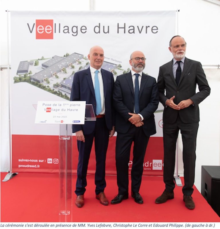 Proudreed pose la première pierre de son parc d’activités Veellage.