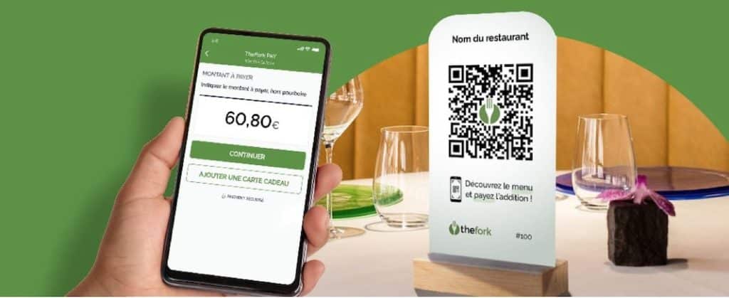 Première mondiale ! TheFork lance le paiement à table par QR Code