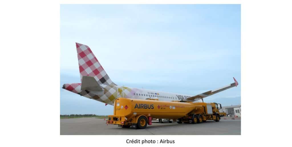 L’Airbus de Volotea vole avec du carburant durable